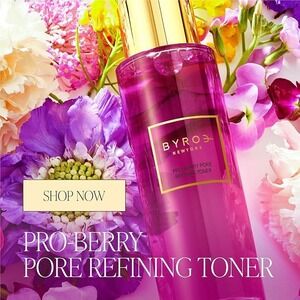 NIB NEW BYROE Pro-Berry Pore Refining Toner Hydrating Face Toner Care 3.38 fl oz